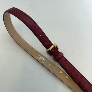 Sportmax Red Leather Belt